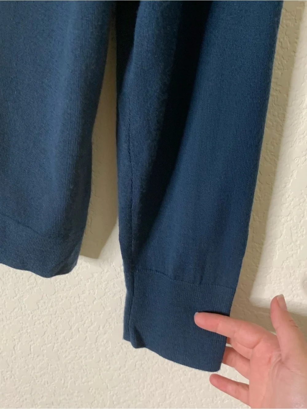 Paul Smith Mens blue 100% merino wool button front cardigan L